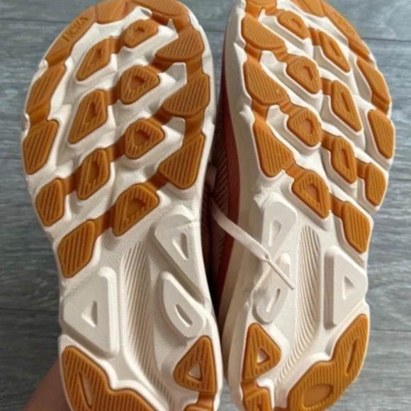 Hoka Women's Sandstone/Cream Running Shoes - Picture 7 of 10